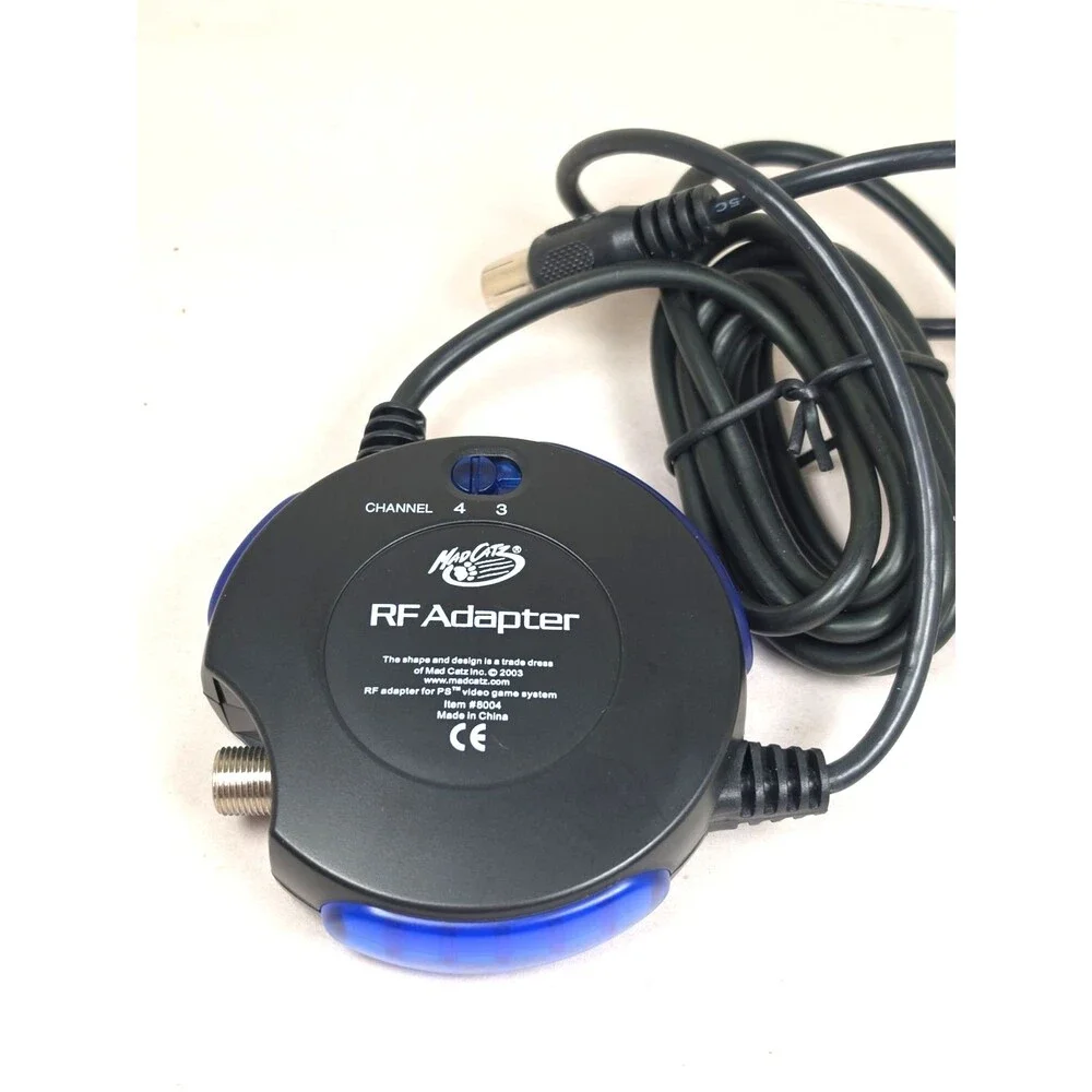 MadCatz Auto RF Switch Adapter Cable For Sony PlayStation 1-2 PS1 PS2 8004